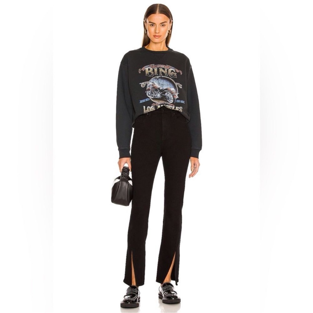 PISTOLA Teagan High Rise Black Split-Hem Jeans